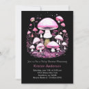 Search for pink woodland baby shower invitations Mushroom