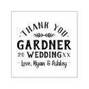 Search for wedding thank you rubber stamps Rustic