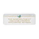 Search for white butterflies return address labels Gold