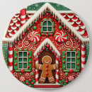 Search for gingerbread man badges Candy cane