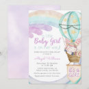 Search for rainbow balloons invitations Watercolor