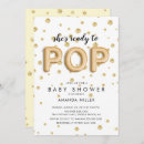 Search for ready to pop invitations Gold