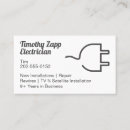Search for electrical business cards Plug