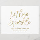 Search for let love invitations Gold