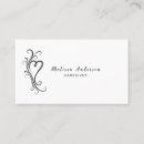 Search for heart business cards Therapist