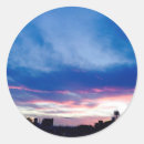 Search for sunset round stickers Sky