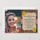 Search for sunflower 60th birthday invitations Wood