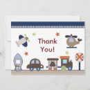 Search for transportation thank you cards Aeroplane
