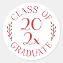 Search for red and white graduation stickers Classic