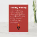 Search for hazard cards Warning