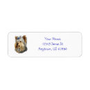 Search for yorkie return address labels Blue