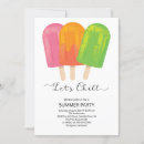 Search for lets chill party invitations Ice cream