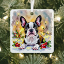 Search for boston terrier christmas tree decorations Dog
