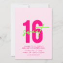Search for teen sweet 16 invitations Neon