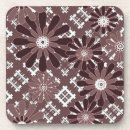 Search for brown white pattern coasters Floral