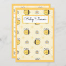 Search for bumble bee shower invitations Yellow