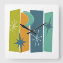Search for rectangle clocks Mid century modern