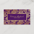 Search for purple foil business cards Hairstylist