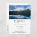Search for mountain lake birthday invitations Rustic