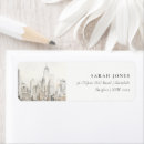 Search for city skyline return address labels New york