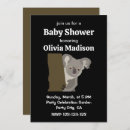 Search for koala bear baby shower invitations Modern