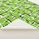 Search for lime green and white blankets Abstract