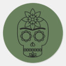 Search for black and white sugar skull stickers Mexico