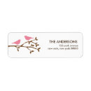 Search for pink bird return address labels Nature