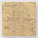 Search for ancient maps coasters Engraved