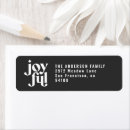 Search for joyful return address labels Black and white