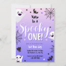 Search for spooky one 1st birthday invitations Cute