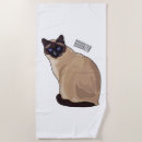 Search for cat beach towels Siamese