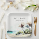 Search for beach wedding plates Simple minimal