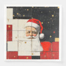 Search for vintage santa claus napkins Red