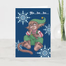 Search for monkey christmas cards Red