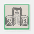 Search for alphabet napkins Baby shower