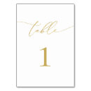 Search for gold foil table cards Minimalist