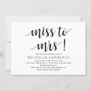 Search for miss to mrs invitations Black and white