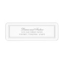 Search for silver return address labels Simple