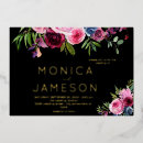 Search for hot pink black gold invitations Modern