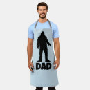 Search for funny sasquatch aprons Dad
