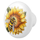 Search for sunflower knobs and pulls Watercolor