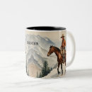 Search for cow horse mugs Western