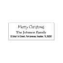 Search for return address christmas rubber stamps Elegant