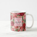 Search for red rose coffee mugs Vintage flowers