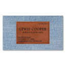 Search for denim business cards Simple