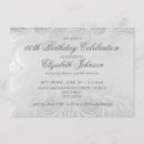 Search for silver 60th birthday invitations Typography
