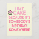 Search for eat cake postcards Baking