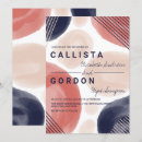 Search for terracotta and navy wedding invitations Abstract