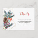 Search for christmas wedding enclosure cards Details